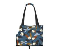 Foldable Cat Carrier Dog Shoulder Bag, Wild Nature Pet Tote Bag, Waterproof Collapsible Pet Tote For Small Dogs, Breathable Travel Carrier With Safety Hook & Viewing Window (34x36x15.5 Cm)