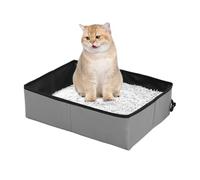 Foldable Cat Litter Box - Cat Litter Box for On the Go, Waterproof Portable Cat Litter Tray | Portable Cat Litter Tray for Kittens, Leak-proof Compact Cat Litter Tray for Travel with Cats Car