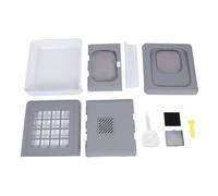 Foldable Cat Litter Box Large Size, Top Entry Enclosed Kitty Litter Box, Anti Splashing Cat Toilet with Odor Control for Home Use, Spacious Design for Cats up to 16.5lb (Gray)