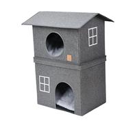 Foldable Cat Shelter | Indoor Cat House | - Foldable Pet Shelter | Ideal for Cold Weather Conditions | Effortless Assembly Cat Bed with Door for Small to Large Feline Friends