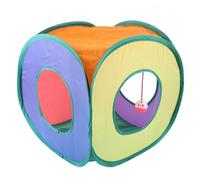 Foldable Cat Tunnel - Rainbow Kitten Toy for Kittens and Kittens | Funny and Interactive Pet Play Tunnel | Foldable and Portable Cat House for Exercise and Play