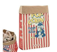 Foldable Cat Tunnel - Tent Toy | Interactive Cat Sleeping Bag | Hidden Entertainment Crinkle Sack | Double-Sided Cartoon Pattern for Cats and Dogs - Educational