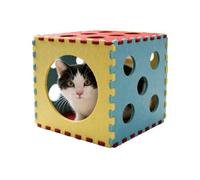 Foldable Cat Tunnel with Interactive Observation Holes | Den Toy with Tubes for Cats up to 5.5 kg | for Exercise, Indoor/Outdoor Play, Apartment, Bedroom, Living Room