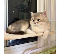 Foldable Cat Window Perch 18“x12”Cat Hangingfoldable Hammock Window Breathable Cloth Windowsill Sun Bed Capacity of 10Kg Litter Accessories Cats pet Supplies