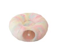 Foldable Cats Bed Tunnel Toy Long Plush Materials Offering Warmth and Play Opportunities for Cats in Any Setting Homes Bed