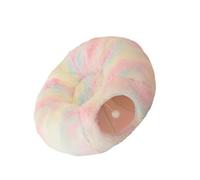 Foldable Cats Bed Tunnel Toy Long Plush Materials Offering Warmth and Play Opportunities for Cats in Any Setting Portable Bed