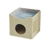 Foldable Cave Bed Tent For Indoor Small To Large Washable Double Side Soft Cushion Anti-Slip Bottom Warm Bed Box