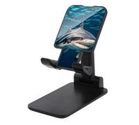 Foldable Cell Phone Stand for Desk - Hammerhead Shark Scans The Ocean Phone Holder Angle Height Adjustable Cellphone Holder Portable Tablet Stand Compatible with All Phones 4-13" Phones Tablets