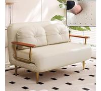 Foldable Chair Bed for Adults - Compact Green Convertible Sofa with Retractable Support Legs - Ideal for Small Apartments & Hotels (D 190 * 120 * 33cm)