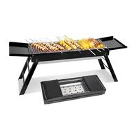 Foldable Charcoal Grill | The Precision of Outdoor Control System Adjusts Airflow Improved Burning Efficiency for Rich Aroma Cooking Charcoal BBQ for All Gardens | Cooking