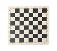 Foldable Chess Board - Compact PU Leather Tournament Mat | Soft and Portable Checker and Game for Adults Ideal for Travel and Easy Storage