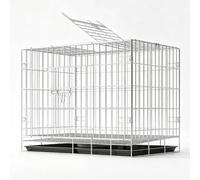 Foldable Chicken Coop with No Assembly and Auto-Roll Rustproof for Indoor