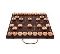 Foldable Chinese Chess Xiangqi Travel Board Game Set With Beechwood Pieces