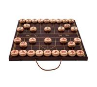 Foldable Chinese Chess Xiangqi Travel Board Game Set With Beechwood Pieces