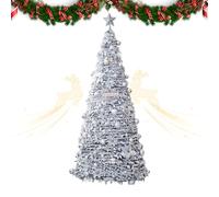 Foldable Christmas Tree,Artificial Foldable Home Decor Without Lights - Portable Christmas Tree,for Holiday Birthday Party Offices Home Room Night Yard Farm Garden Lawn Outdoor Indoor Park