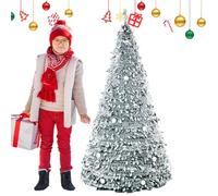 Foldable Christmas Tree, Artificial Pencil Tree, Pop-Up Christmas Tree, Pre Decorated Tree, Christmas Tree Decorations, Pencil Pop-Up Christmas Tree Decorations for Easy Setup and Holiday Cheer