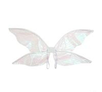 Foldable Cicada Wings 35x76cm Yarn Fairy for costume Foldable(white)
