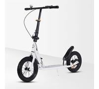 Foldable City Scooter, Adults Adjustment Kick Scooter with Wide Footrest, 150kg Heavy-duty Load Capacity and Adjustable Height From 89 To 108 Cm for Adults and Children Outdoor Walking