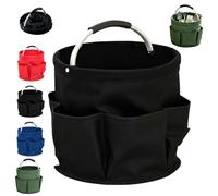 Foldable Cleaning Caddy, Waterproof Storage Organizer Bucket (Black)