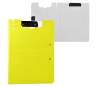 Foldable Clipboard with Storage A4 Clipfolio Horizontal and Vertical Double Clips Nursing Clip Board with Cover