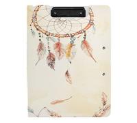 Foldable Clipboards A4 Clipboard Binder Double Metal Clips Pen Holder Office Clip Board with Cover Western Cowboy Dream Catchers Tribal Boho Snakes