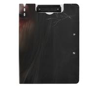 Foldable Clipboards Gothic Queen Night A4 Clipboard Binder Two Metal Clips Pen Holder School Clip Board with Cover