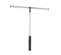 Foldable Closet Rod - Single Arm Clothes Rack with Soft Close Mechanism - 20kg Capacity - Space-Saving Clothing for Efficient Storage & Easy Access