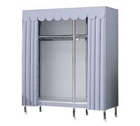 Foldable Clothes Closet with Hanging Rail, Durable Steel Pipe Frame, Space-Saving Storage Solution for Bedroom, Living Room