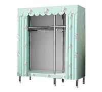 Foldable Clothes Closet with Hanging Rail, Durable Steel Pipe Frame, Space-Saving Storage Solution for Bedroom, Living Room