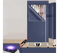 Foldable Clothes Dryer, 1600W Double Layer Large Capacity Dryer, Digital Auto Timer 240 Minutes, Stainless Steel Energy Efficient Indoor Wet Laundry Warm Air Drying Wardrobe.