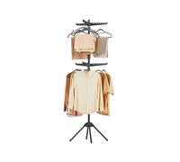 Foldable Clothes Drying Rack, Black / 60T x 60B x 191H cm