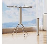 Foldable Clothes Drying Rack, Collapsible Laundry Four-corner Stand, Portable Octopus Laundry Holder With 16 Extendable Aluminum Rods,Space Saving Holder For Indoor Outdoor