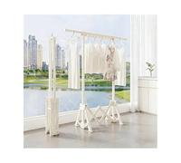 Foldable Clothes Rail - Adjustable Space-Saving Garment Rack for Home Easy Install Sturdy Design Perfect for Drying Clothes 143.5x103cm Multi-Functional Clothing