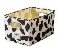 Foldable Clothes Storage Bin with Handle, Large Cotton Linen Box