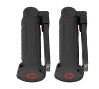 Foldable COB Work Light, Easy Fixation 2Pcs 240lm Magnetic Rechargeable LED Work Light 3.7V-4.2V 360° Rotatable with Strong Magnetic Hook for Construction Work