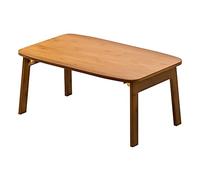Foldable Coffee Table, Bamboo Side Table for Bedroom & Study, Japanese Style Mini Desk