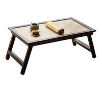 Foldable Coffee Table, High Density Board, Japanese Square Coffee Tables, Multi-Functional Side Table for Home Office, Farmhouse Style (A 62x35x22cm)