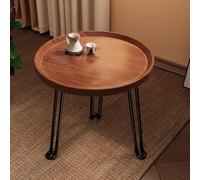 Foldable Coffee Table with Metal Legs Versatile Living Room & Bedroom Table Ideal for Car Seat Trays Dining and Tea Time - Space-Saving Design