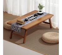 Foldable Coffee TablePortable Low Tea Table for Living Room Rectangular Center Table 57x34x22cm SpaceSaving Design Modern Furniture Ideal for Small Spaces