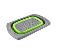 Foldable Colander for Kitchen - Folding Colander Kitchen Strainer Silicone, Kitchens Colanders Strainer, Folding Fruit Draining Basket with Extendable Handles, for Draining Pasta, Vegetable,Fruits