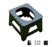 Foldable Compact Travel Shower Stool - PP Portable Toilet for Camping