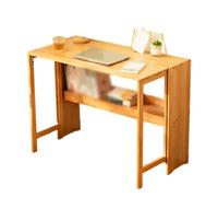 Foldable Computer Desk,Wooden Table,Foldable Storage,Modern Table,Easy Assemblefor Bedrooms,Office,Studies Natural Color,103 cm