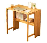 Foldable Computer Desk,Wooden Table,Foldable Storage,Modern Table,Easy Assemblefor Bedrooms,Office,Studies Natural Color,83 cm