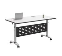 Foldable Comter Desk - Space-Saving Laptop Table for Home Office Study Writing Conference & Training Room - Compact Workstation for Small Spaces Bedroom & Dorm Room