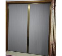 Foldable Concertina Door with Aluminium Frame, Space-Saving Pleated Design for Privacy in Campers and Small Areas