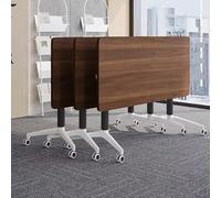 Foldable Conference Room Table with Silent WheelsMobile Training Table for Office & Classroom Narrow Design 47"x24"x30"Versatile Meeting & Event Furniture