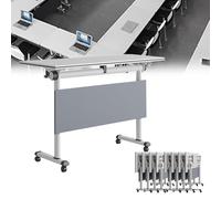 Foldable Conference Table 160cm le Desk for Training Rooms Portable Meeting Table for Offices & Events Ideal for Efficient Worpace & Gatherings