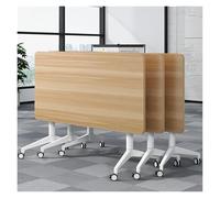 Foldable Conference Table for Mobile Meetings Training & OfficesYellow 47.2"x15.7"x29.5"Ideal for Classrooms & Meeting Rooms