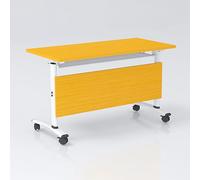 Foldable Conference Table Mobile Training Table on Wheels Seminar Desk for Home Office Media Center Classroom (63 x 24 x 29.5 inches) Versatile & Space Saving Solution