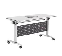 Foldable Conference Table on Wheels 75cm Height Easy-Clean Portable Training Room Table Ideal for Meeting Rooms & Training Spaces (160x50cm)